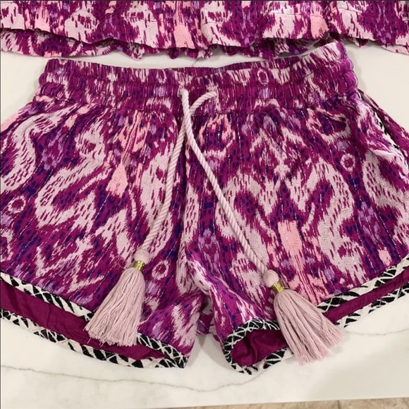 Bowie x James Girls Milky Way Top & Shorts Sz 6 - Picture 4 of 8